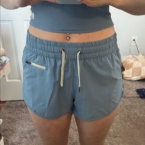 Vuori Women's Light Blue Athletic Shorts